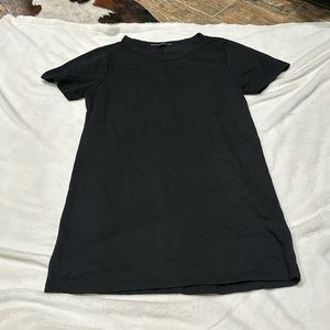 Black T-shirt dress maternity